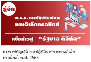 พระราชบัญญัติ การปฏิบัติราชการทางอิเล็กทรอนิกส์. พ.ศ. 2565